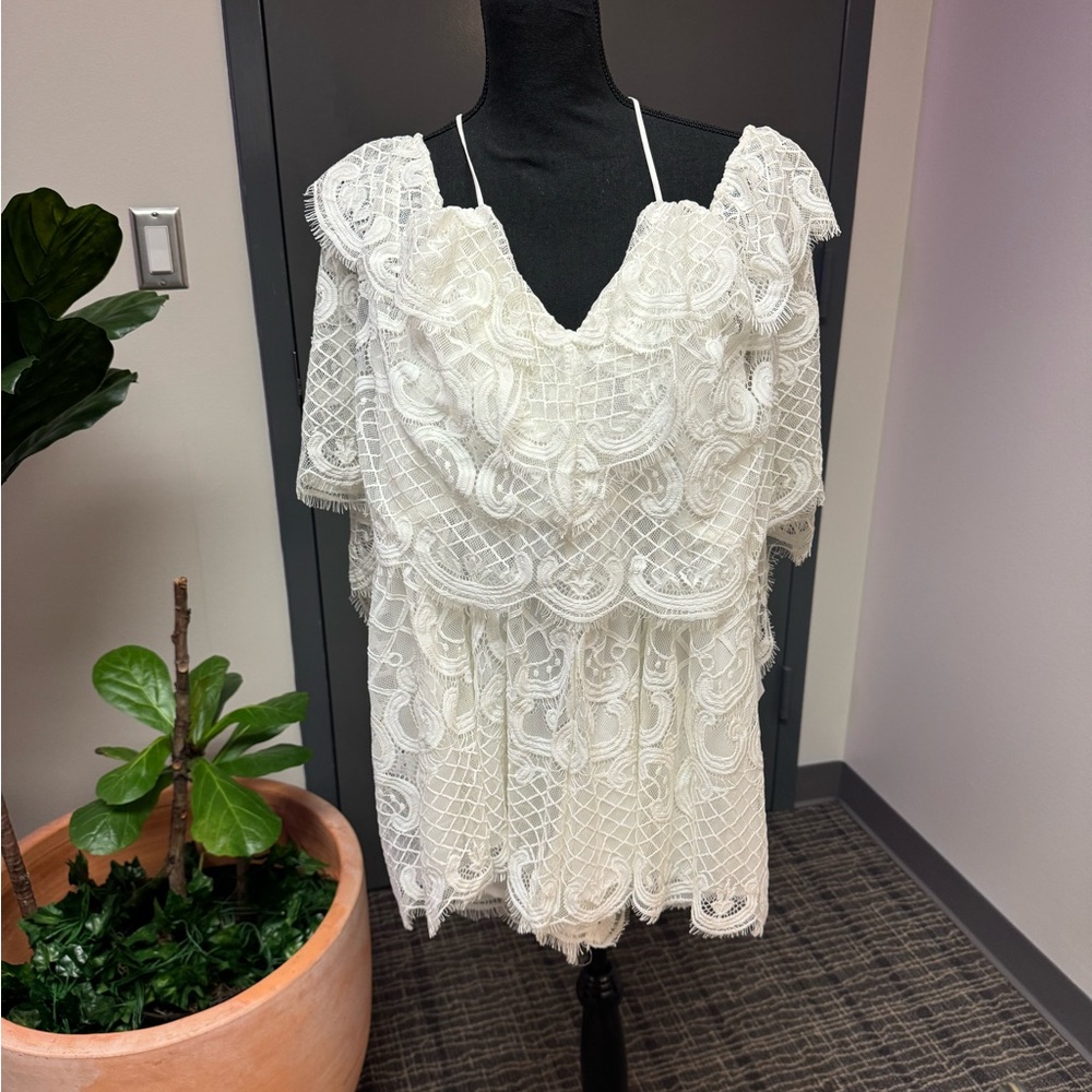 Alice McCall White Lace Women's Romper